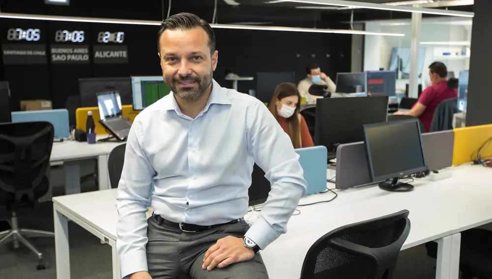 Ángel Pineda, CEO de Orizon, en su sede en Alicante