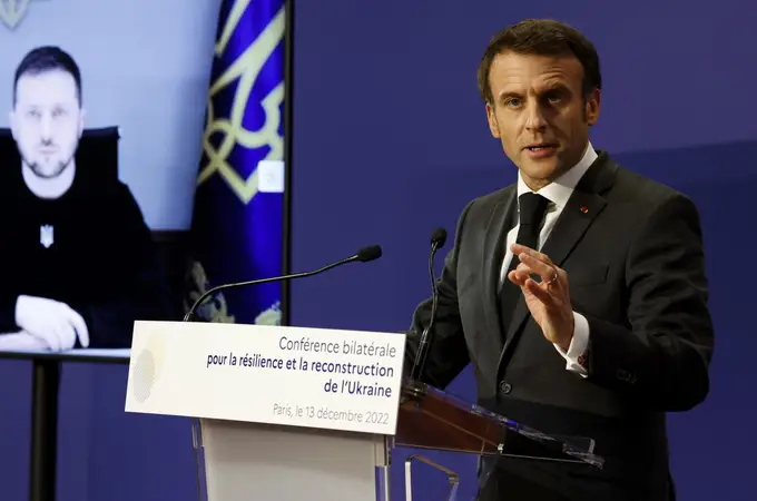 Macron recauda 1.000 millones de euros para reconstruir Ucrania