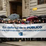  Los inspectores de Hacienda declaran la guerra judicial contra las “oposiciones light” de Montero con una manifestación