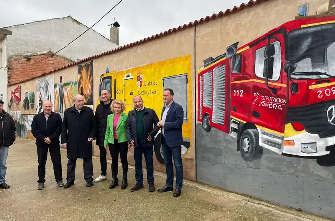 Burganes de Valverde (Zamora) rinde homenaje a quienes colaboraron en la extinción de los incendios del pasado verano