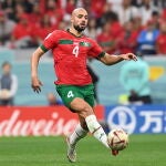 Sofyan Amrabat con Marruecos en el Mundial de Qatar. EFE/EPA/Georgi Licovski