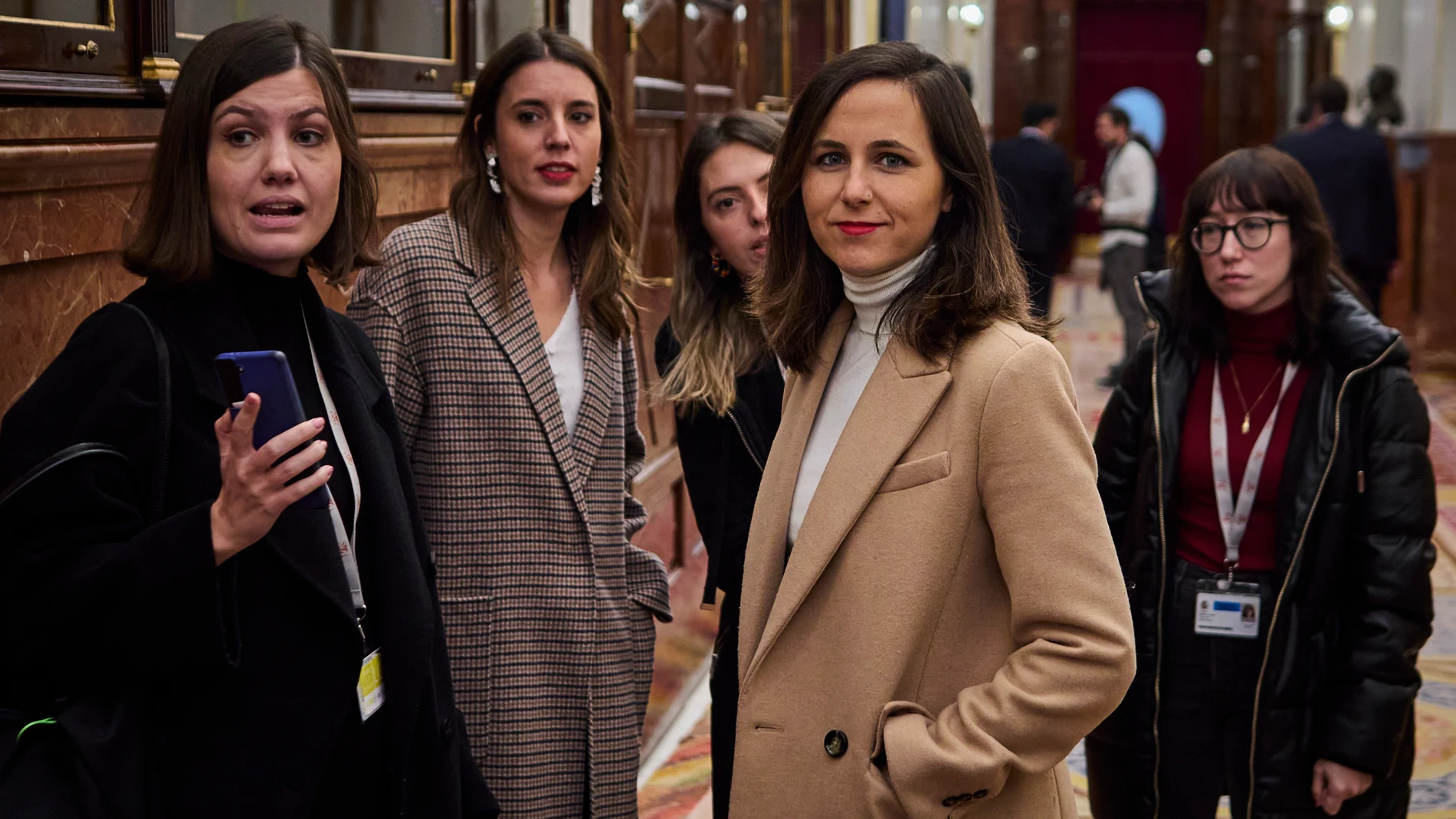 Las ministras de Igualdad, Irene Montero y de Derechos Sociales, Ione Belarra