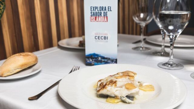 Uno de los platos del menú en Madrid