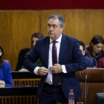 El secretario general del PSOE de Andalucía y Portavoz del Grupo Parlamentario Socialista, Juan Espadas