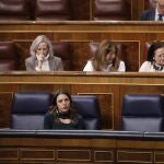 La ministra de Igualdad, Irene Montero, en el pleno del Congreso de los Diputados