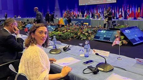 La consejera de Movilidad María Corral en la Conferencia Sectorial para la Transformación Digital