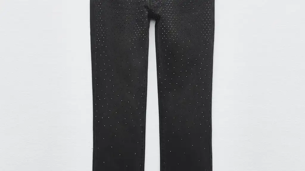 Jeans ZW the slim with rhinestones, de Zara