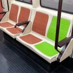 Metro visibiliza con el color verde los asientos reservados para mayores, embarazadas y personas con movilidad reducida
