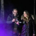 El alcalde de Palencia, Mario Simón, y la concejala Laura Lombraña inauguran El bosque mágico