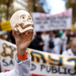 Manifestación que el sindicato de médicos Amyts ha convocado este pasado miércoles en Madrid