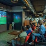 Grada de KOP Stadium en Mr. Ribs (Madrid)