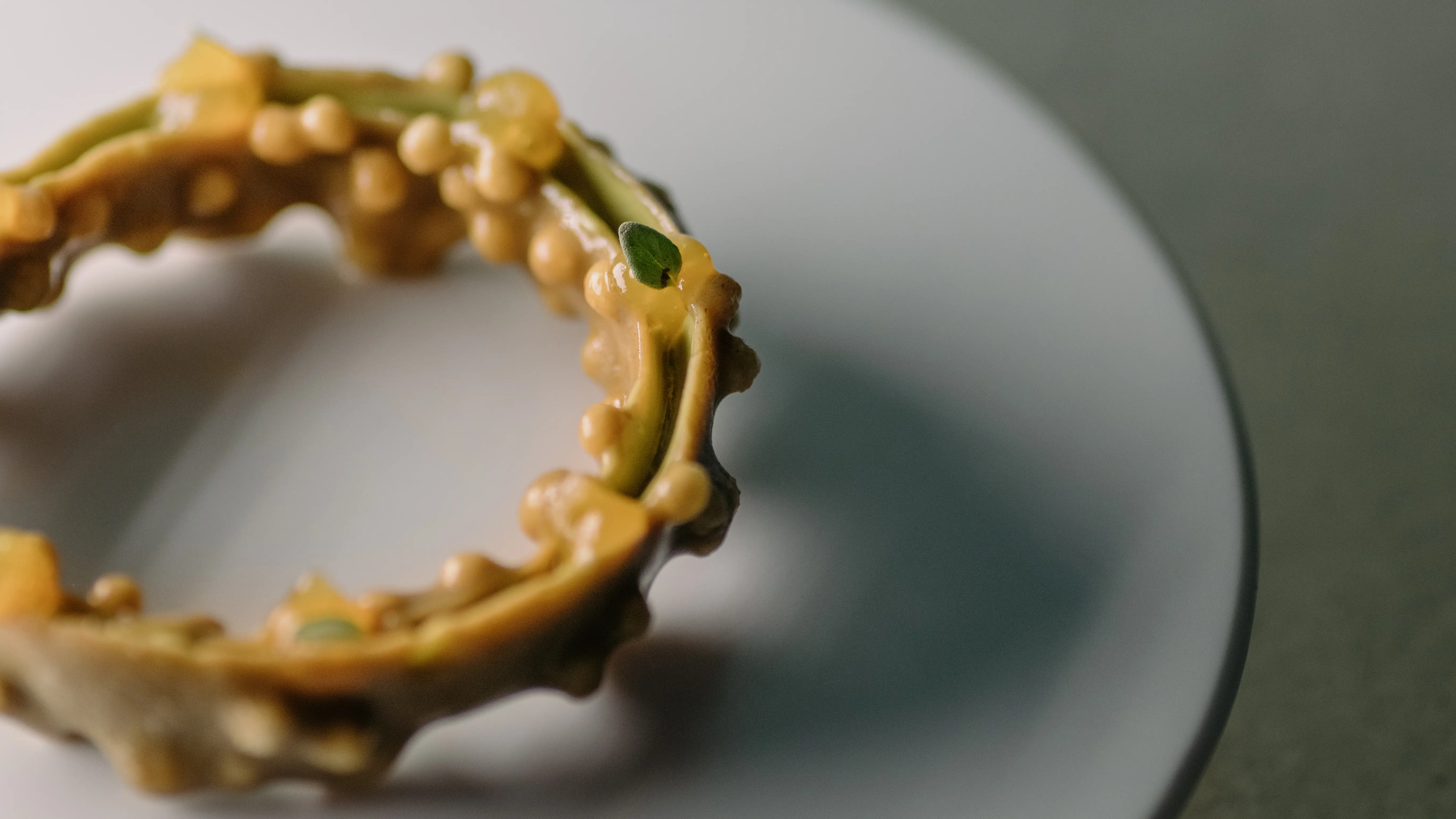 Anillo de pistacho, plato de Albert Adrià