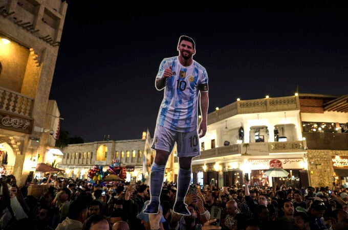 Hinchas argentino en Doha