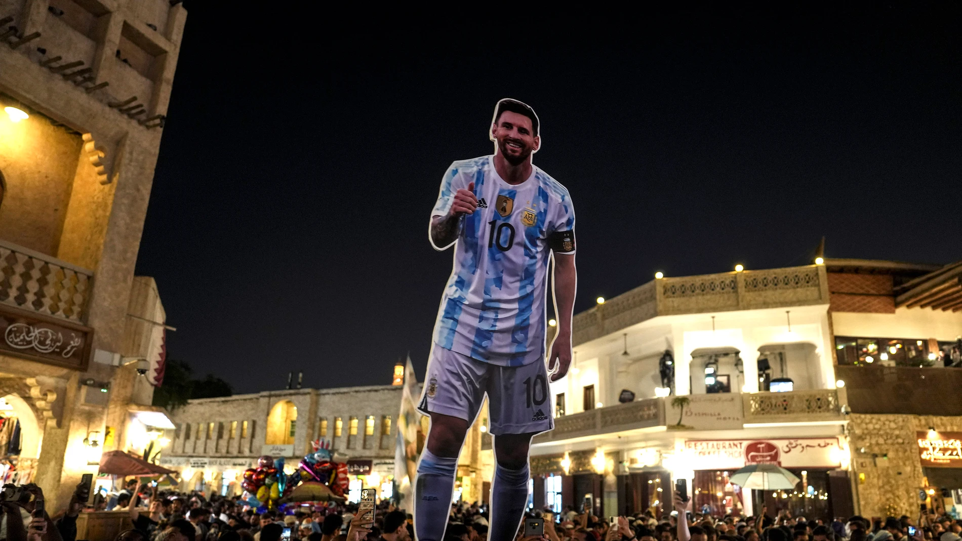 Hinchas argentino en Doha