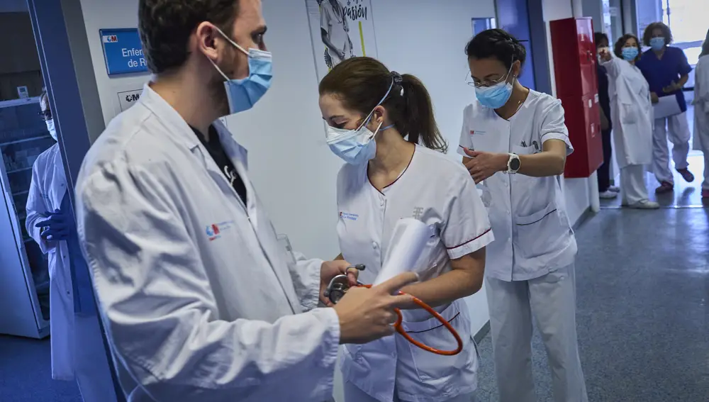 Profesionales sanitarios del Hospital La Princesa de Madrid