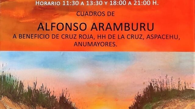 Cartel de la Exposición Solidaria de Alfonso Aramburu