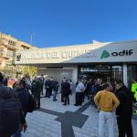 Fachada de la recién estrenada estación del AVE en la ciudad de Murcia