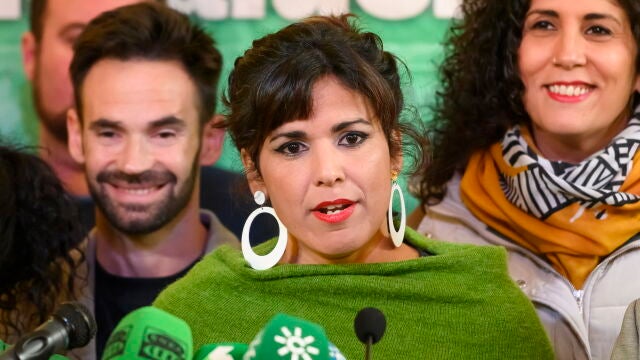 La portavoz de Adelante Andalucía, Teresa Rodríguez. EFE/ Raúl Caro.