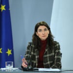 La ministra de Justicia, Pilar Llop, durante la rueda de prensa tras la reunión del Consejo de Ministros en Moncloa, a 20 de diciembre de 2022, en Madrid (España)