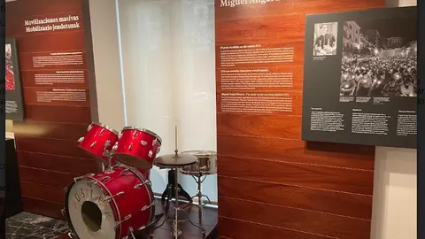 La batería de Miguel Ángel Blanco, en el Centro Memorial
