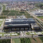 Vista aérea de las nuevas oficinas de Mercadona en Albalat dels Sorells (Valencia)