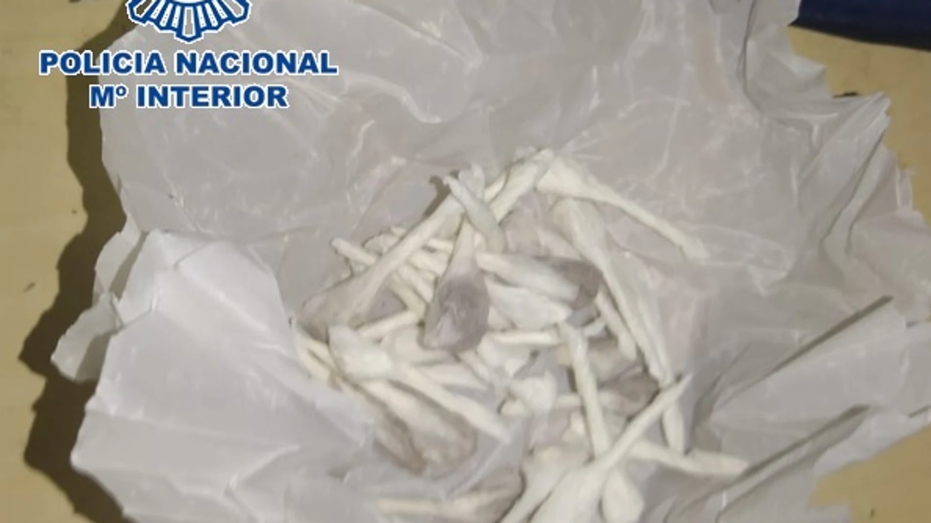 Droga intervenida en una operación de la Policía Nacional en Málaga. POLICÍA NACIONAL