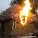 Una de las casas de cristianas quemadas por los terrorista en Juhi, Nigeria