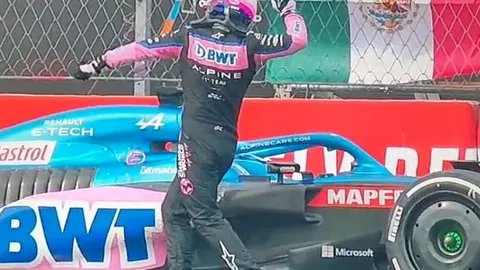 El enfado de Fernando Alonso tras el abandono en México