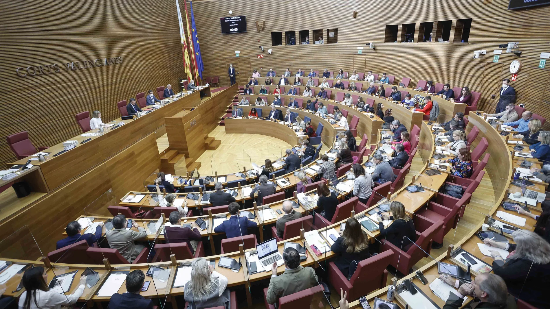 Pleno de Les Corts Valencianes.