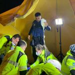Efectivos de Emergencias Madrid acudieron al lugar del suceso