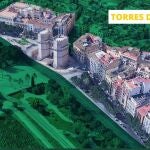 Figuración del proyecto del entorno de las Torres de Serranos