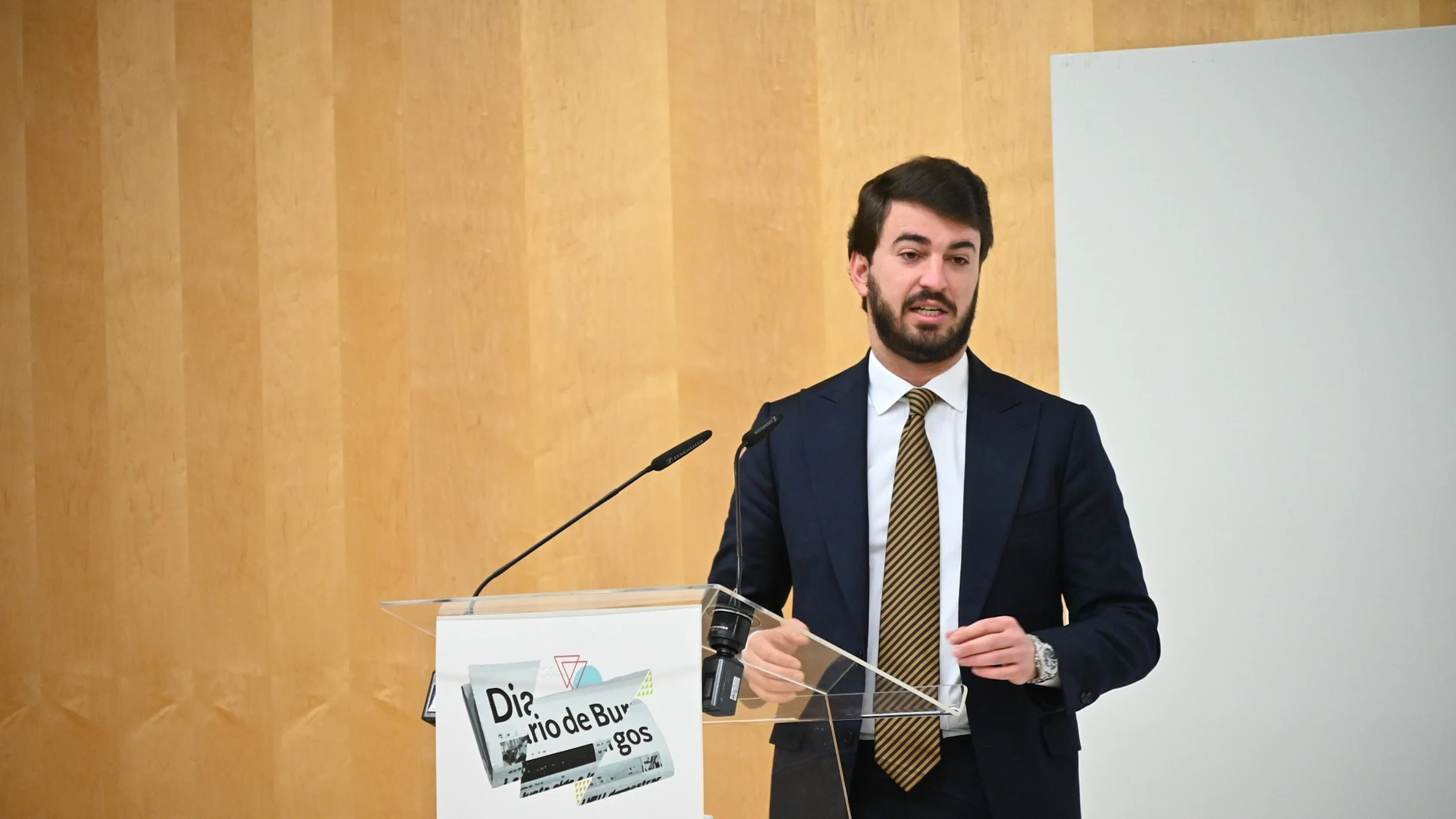 El vicepresidente de la Junta durante su participación en el Foro de Diario de Burgos.