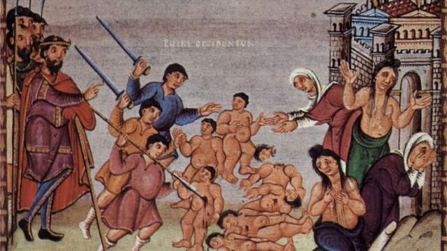 El degüello de los inocentes, según un manuscrito del siglo X | Dominio Público