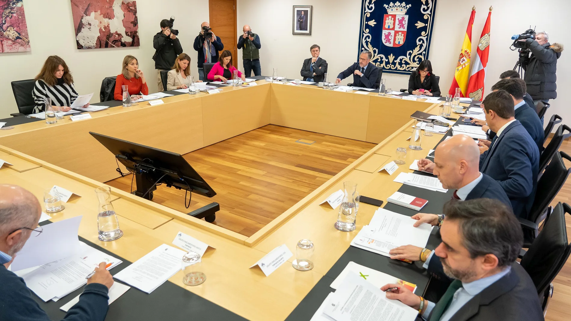 Reunión de la Junta de Portavoces de las Cortes
