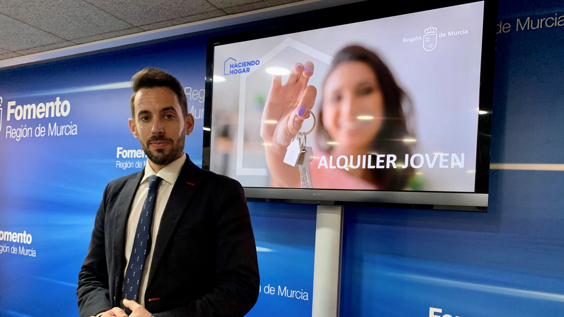director general de Vivienda, José Francisco Lajara, durante la presentación del balance de las ayudas de alquiler de la estrategia ‘Haciendo Hogar’.