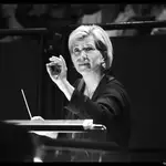 La directora de orquesta estadounidense Karen Kamensek estuvo en Madrid