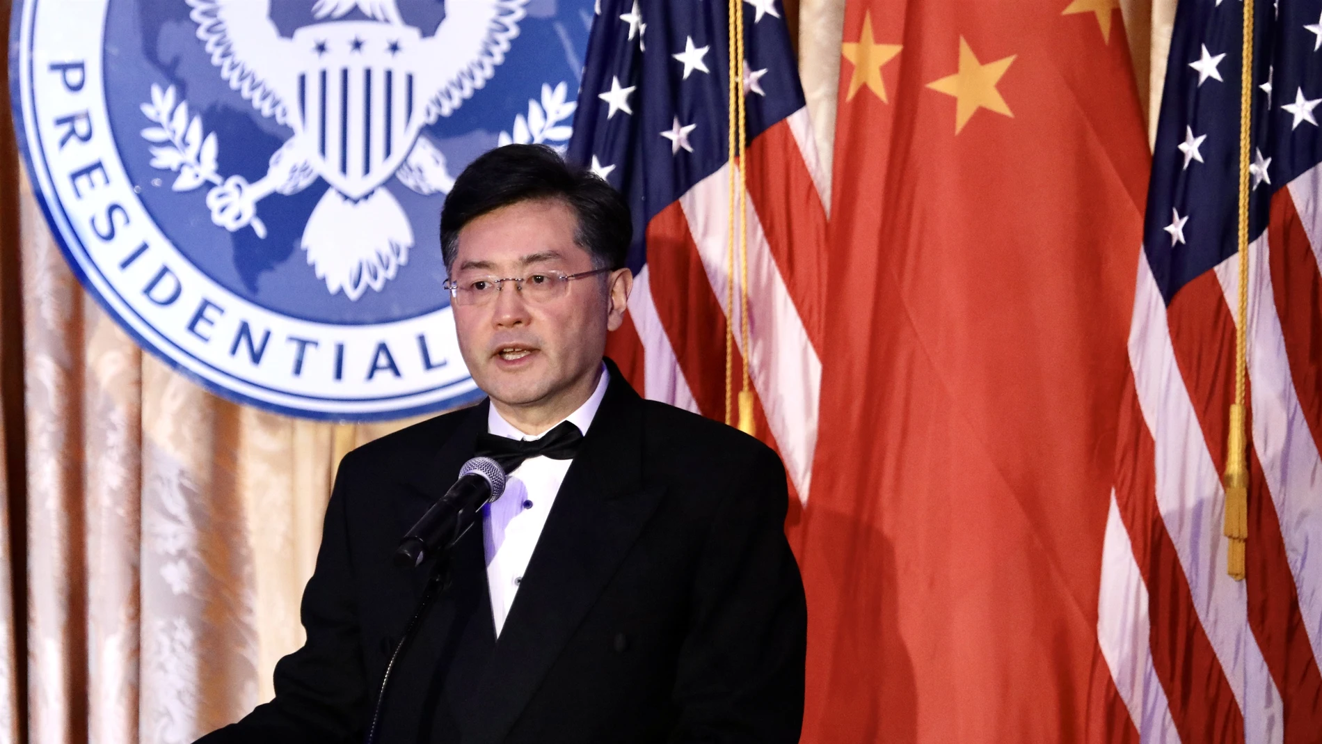 Qin Gang, durante su etapa como embajador de China en Estados Unidos
