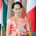 La dirigente encarcelada birmana Aung San Suu Kyi