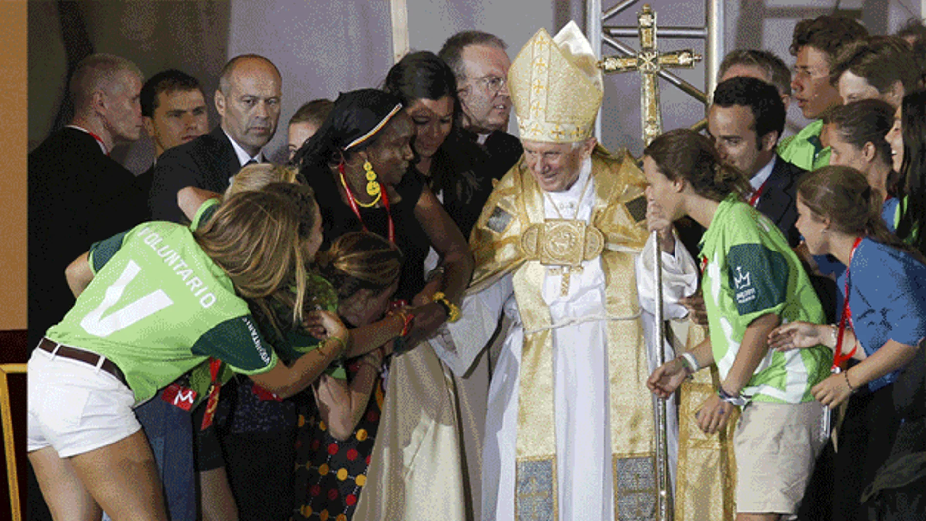 Papa Benedicto en España.