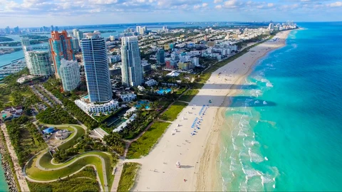 Miami es el destino turístico de sol y playa por excelencia, con una temperatura media anual de 24 grados