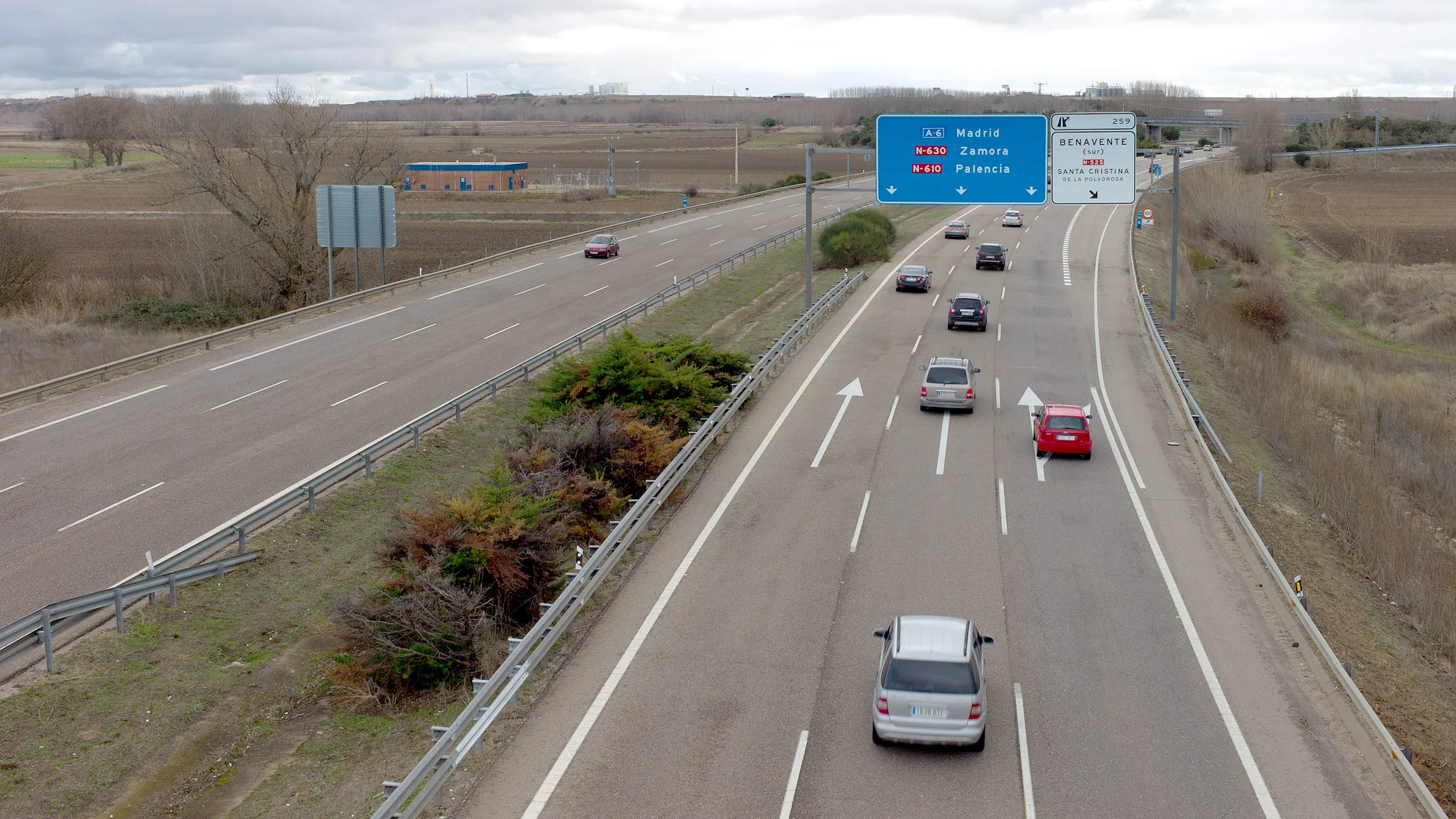 Autovia A6 en Benavente