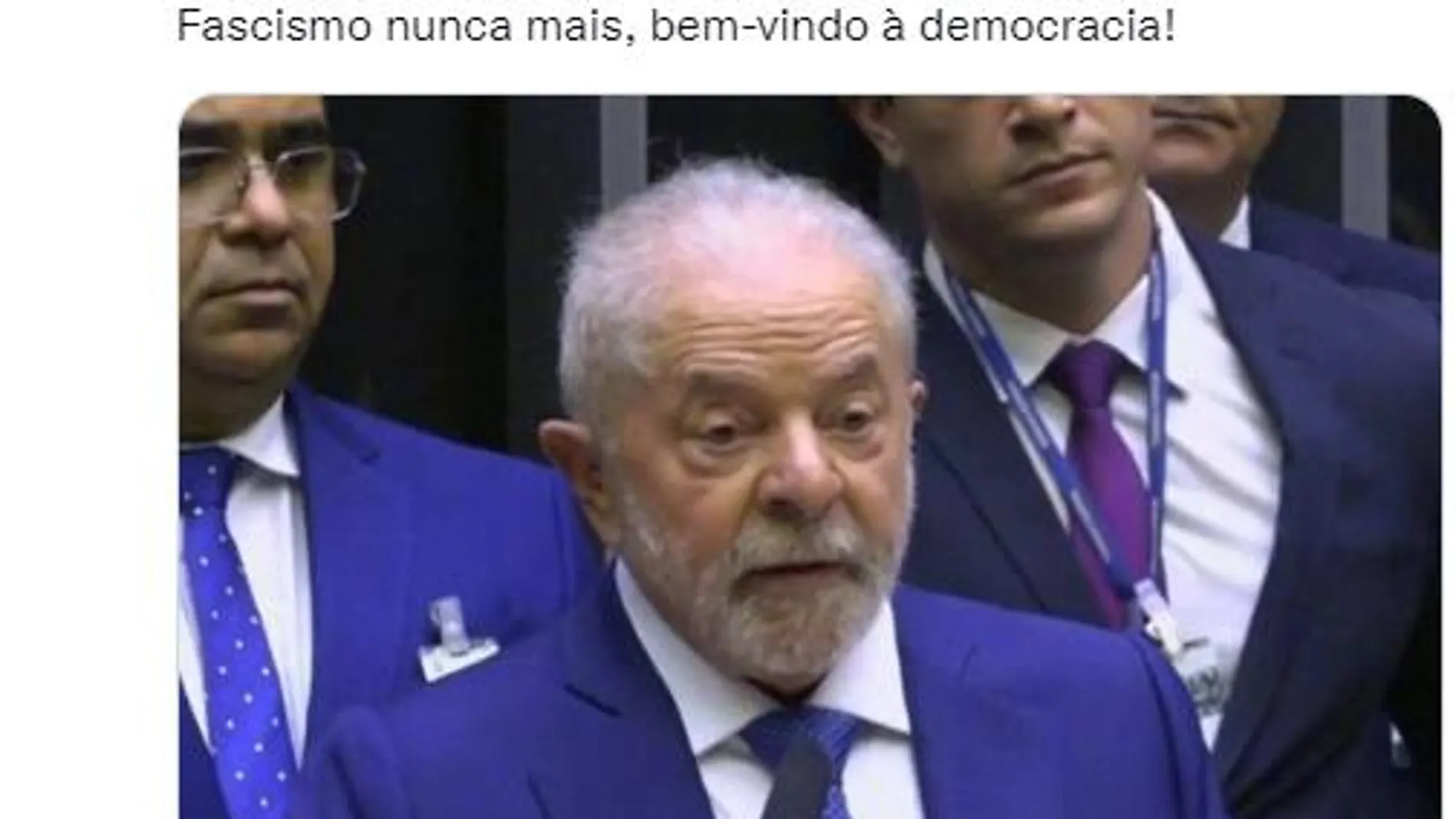 Tuit de Otegui con la felicitación a Lula