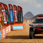 El Audi de Carlos Sainz y Lucas Cruz, durante la etapa 2 del Dakar 2023 02/01/2023 ONLY FOR USE IN SPAIN