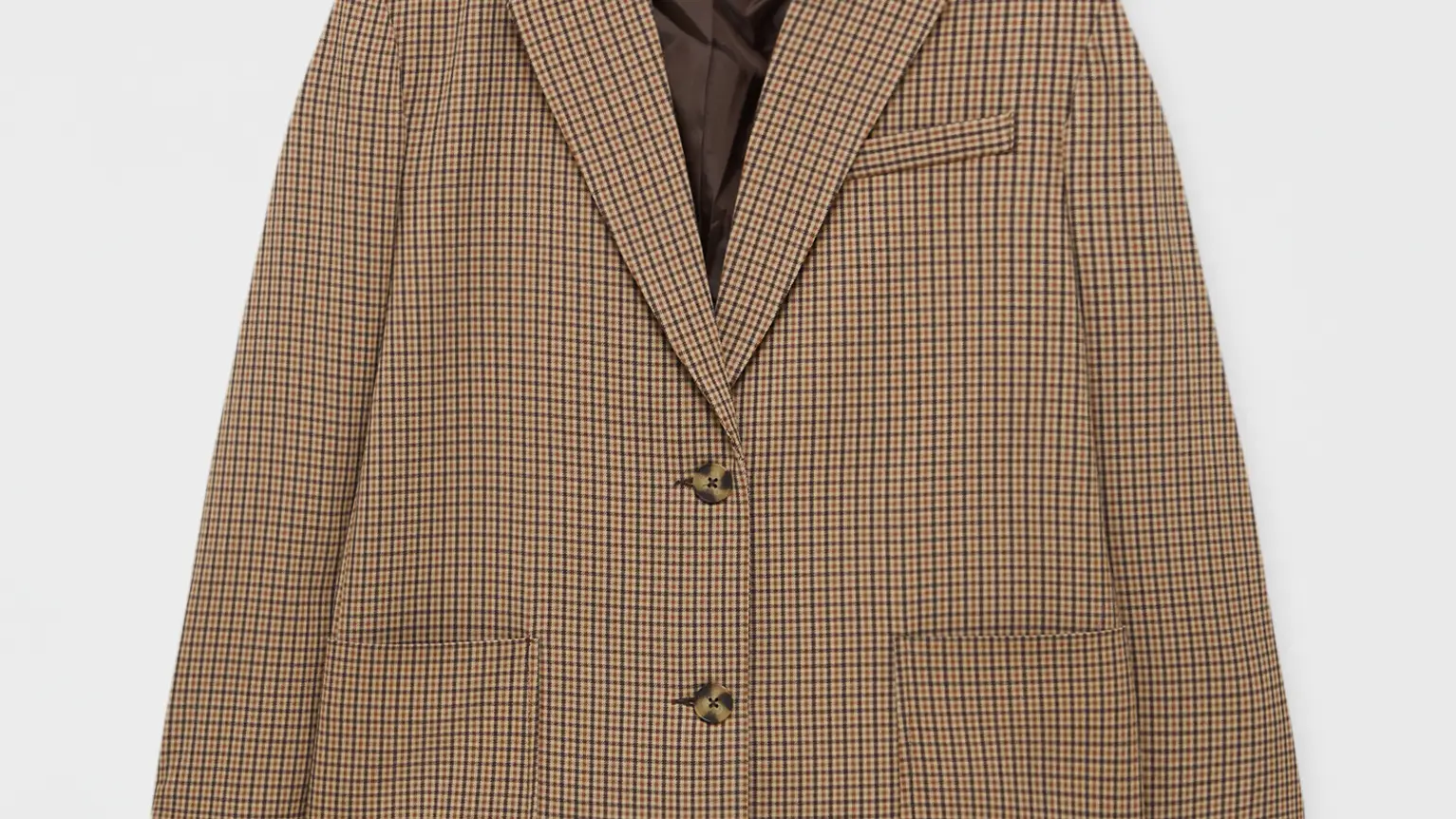 Blazer cuadros, de Pull&Bear