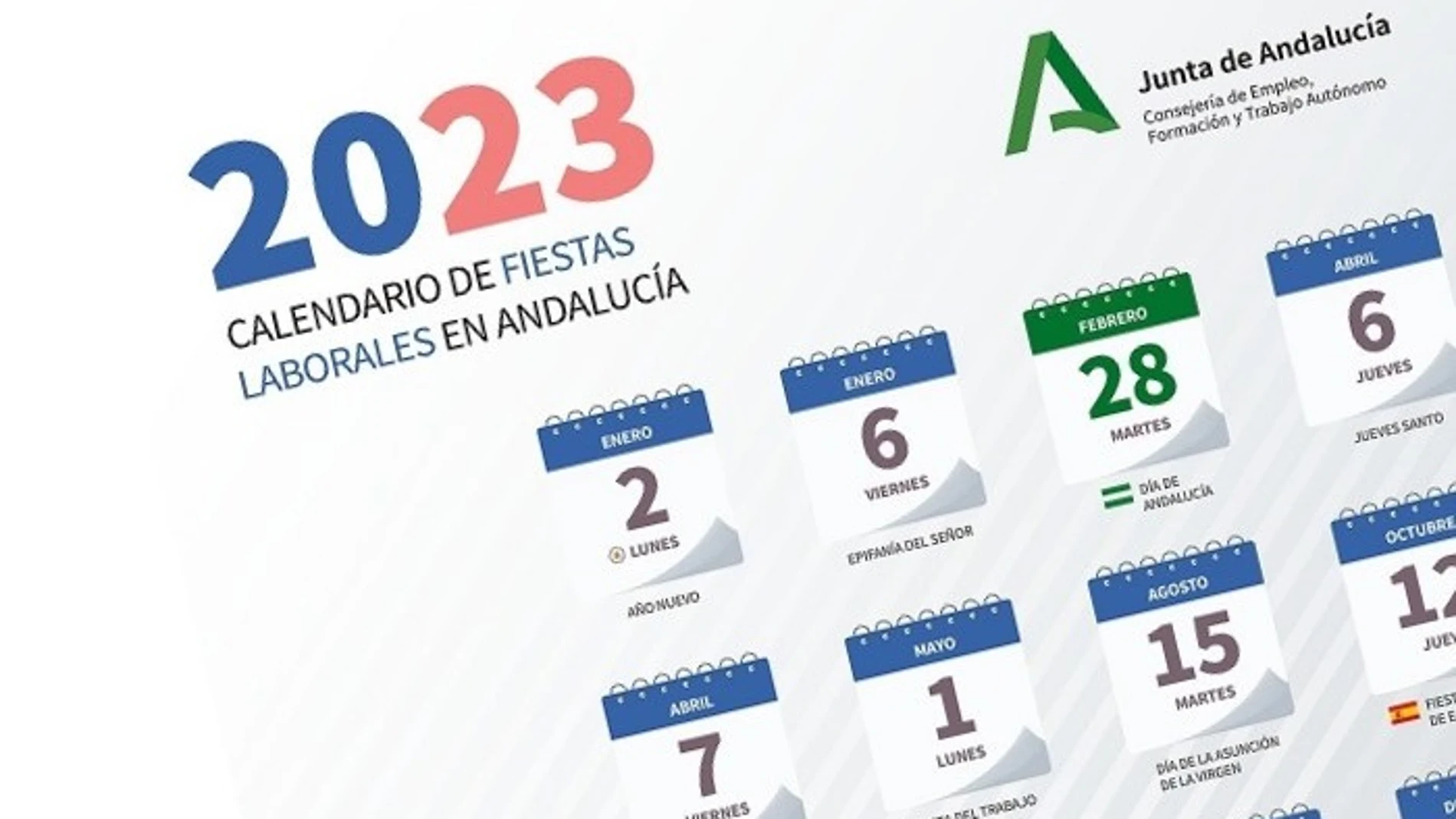 Calendario laboral Andalucía 2023