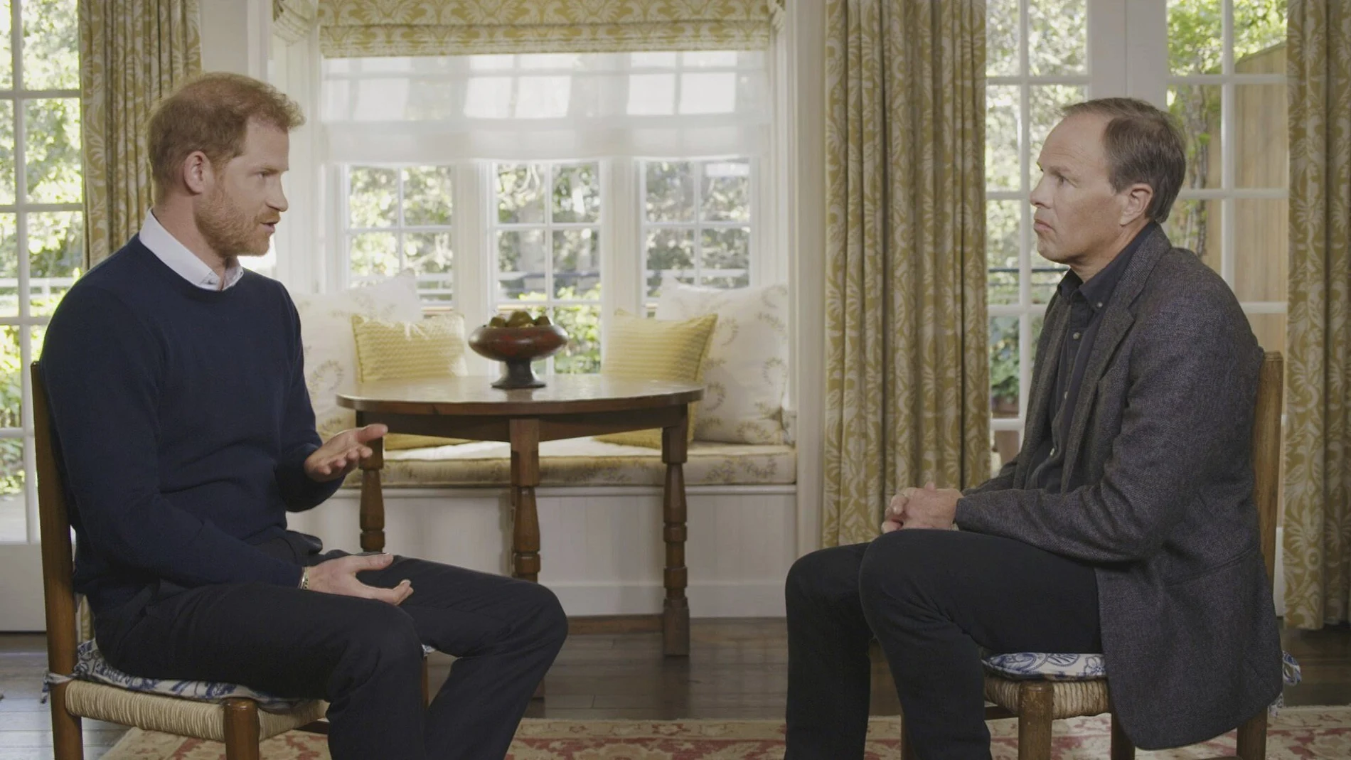 El príncipe Harry, entrevistado por Tom Bradby. Ap