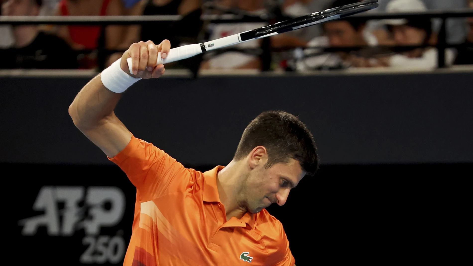 Novak Djokovic ha perdido los nervios en el partido contra Korda
