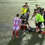  Suspendido el partido entre el Guijuelo y el Arenteiro tras desplomarse un jugador