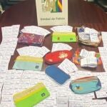 Lotería ilegal incautada en Sanlúcar de Barrameda (Cádiz). JUNTA DE ANDALUCÍA
