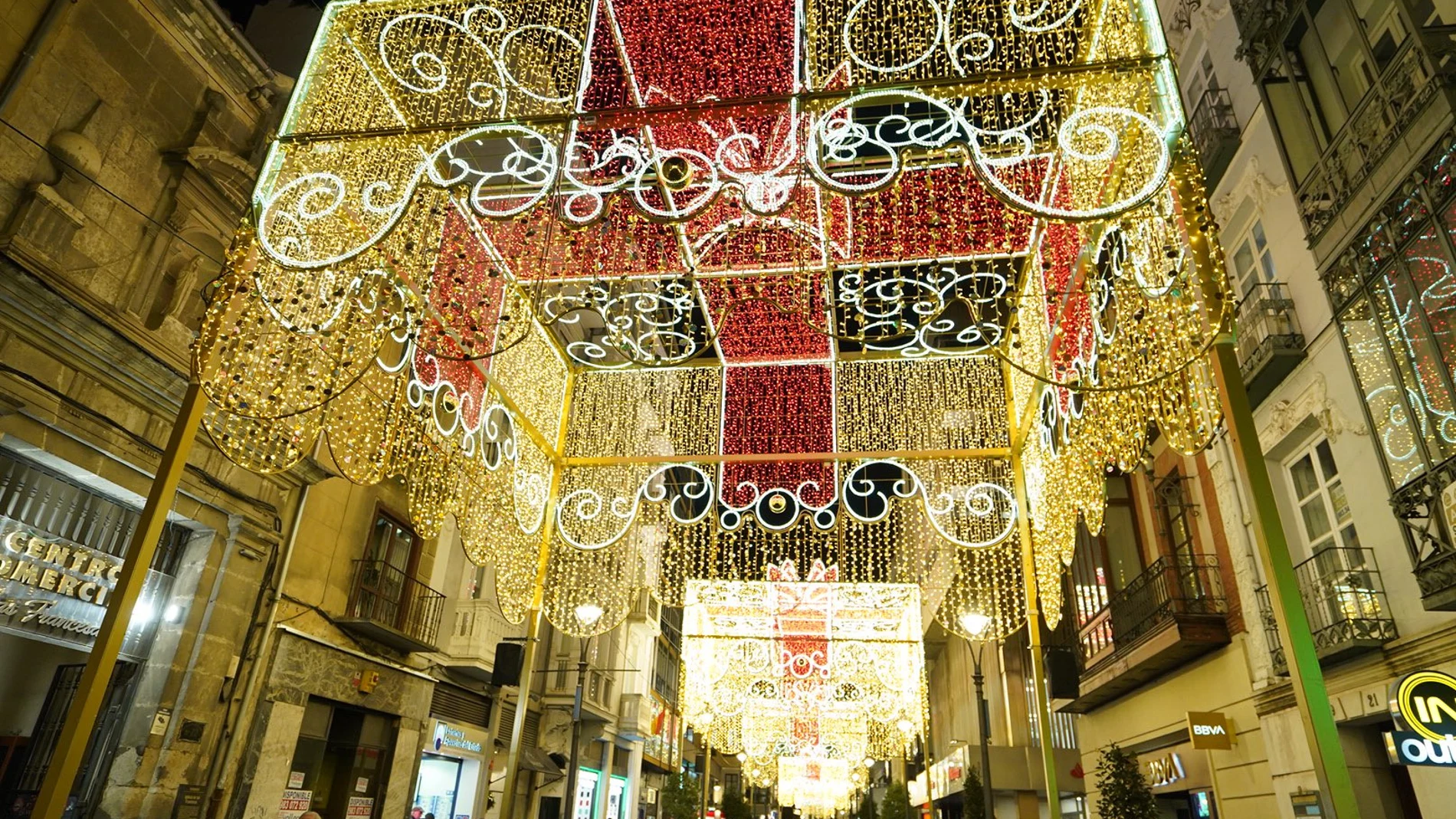 Iluminación navideña de la Calle Santiago de Valladolid